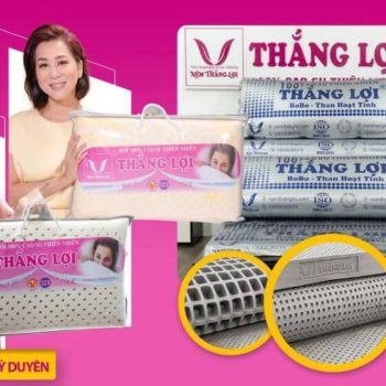 Nệm Thắng Lợi-BoBo Than Hoạt Tính-100% Cao Su Thiên Nhiên