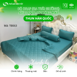 Bộ chăn ga drap mền thun trơn 1 màu