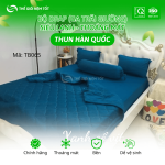 Bộ chăn ga drap mền thun trơn 1 màu