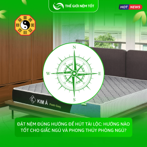 Đặt nệm đúng hướng để hút tài lộc: Hướng nào tốt cho giấc ngủ và phong thủy phòng ngủ?