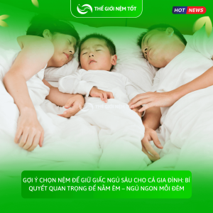 Gợi ý chọn nệm để giữ giấc ngủ sâu cho cả gia đình: Bí quyết quan trọng để nằm êm – ngủ ngon mỗi đêm
