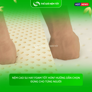 NỆM CAO SU HAY FOAM TỐT HƠN HƯỚNG DẪN CHỌN ĐÚNG CHO TỪNG NGƯỜI (1)