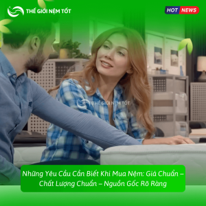 Những Yêu Cầu Cần Biết Khi Mua Nệm: Giá Chuẩn – Chất Lượng Chuẩn – Nguồn Gốc Rõ Ràng