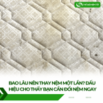 Bao Lâu Nên Thay Nệm Một Lần? Dấu Hiệu Cho Thấy Bạn Cần Đổi Nệm Ngay